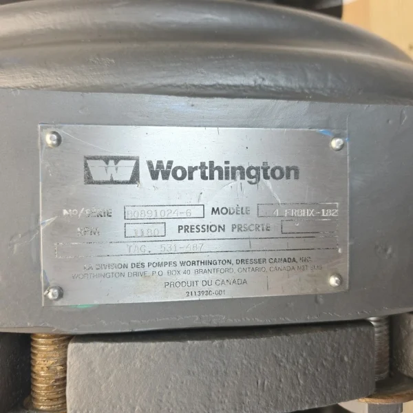 Worthington 4-FRBHX-182 316SS Centrifugal Pump