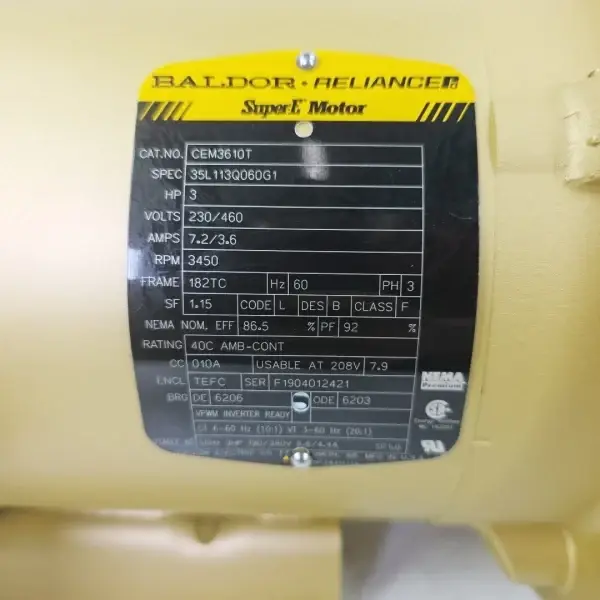 Flowserve SMP2000 Pump 1.25×1.5×5 w/ Baldor 3 HP Motor - Image 4