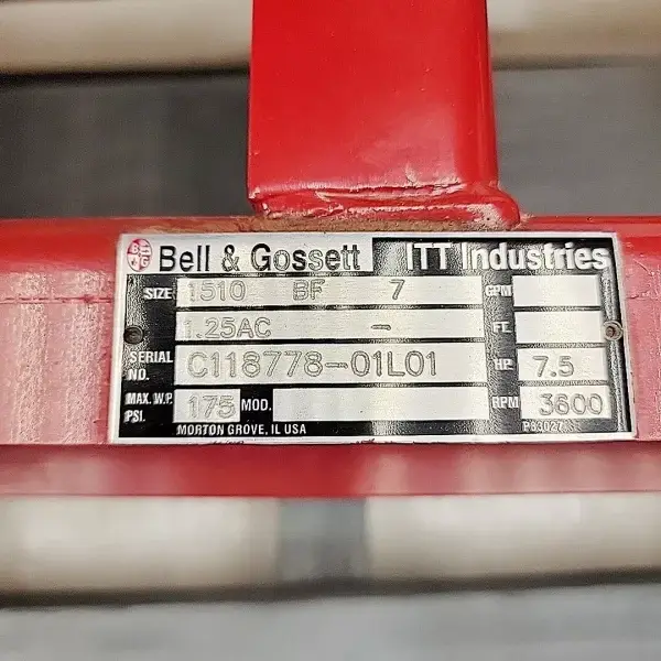 Bell & Gossett 1510-BF-7 centrifugal pump