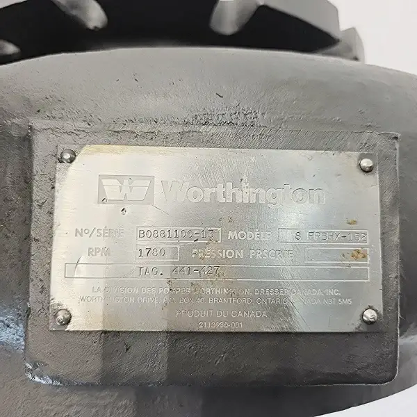 Worthington 8 FRBHX-152 Pump — 12 1/8″ Impeller - Image 6