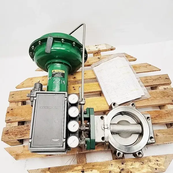 Fisher 6″ 8560 Butterfly Control Valve, CL150, SST, 1051-40