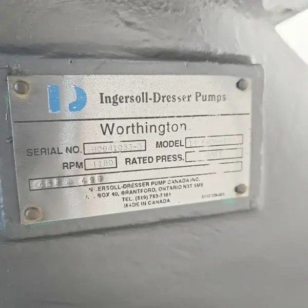 Worthington 14 FRBH-183 Centrifugal Pump — CD4M | DWP - Image 7