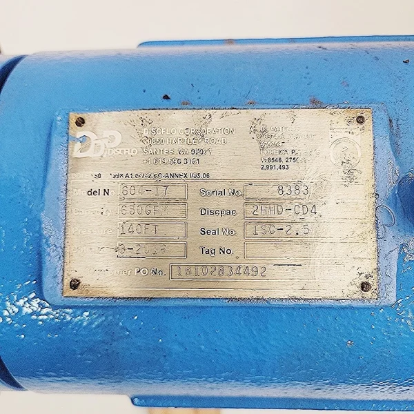 Discflo 604-17 Disc Pump 4×6 | 650 GPM - Image 6