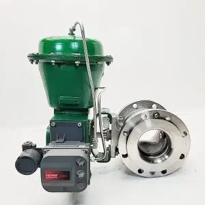 Fisher 6″ V150 Vee-Ball Valve — CL150 w/ 2052 Size 2